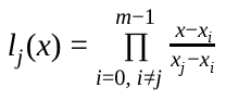 Lagrange base polynomial
