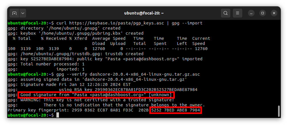 Linux Installation Guide — Documentação Dash latest